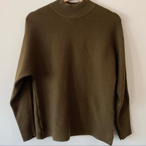 Olive mock neck sweater